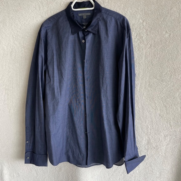 John Varvatos Dual-Collar Men’s Dress Shirt / X-Large - Picture 7 of 10